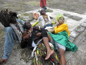 Congos Posing For Pictures After Tourist Presentation (Photo by Oronike Odeleye)